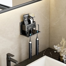 Diş Fırçası Standı Raf Organizatör Elektrikli Diş Fırçası Duvara Monte Tutucu 2-black Amerika Birleşik Devletleri Siyah