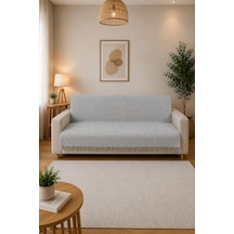 Çift Taraflı Buldan Dokuma Pamuklu Koltuk Örtüsü 170x210 Cm Çekyat Örtüsü Geometrik Desenli Koltuk Şalı - Diğer
