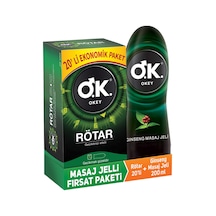 Rötar Geciktiricili 20'li Prezervatif Ginseng Masaj Jeli 200 Ml