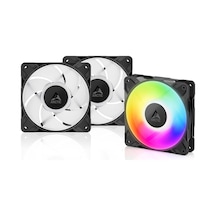 P12 Pro A-rgb Siyah - Güçlü Premium Fan, Y-kablo Ayırıcılı 120 Mm Pwm Fan, 600-3000 Rpm, 0 Rpm % 5 Pwm, 5v Dijital Rgb, Akışkan Dinamik Rulman, 4-pin - Siyah