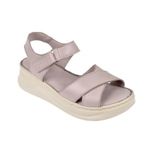 Pullman Hakiki Deri Comfort Kadın Sandalet Plm-51 Silver Gümüş