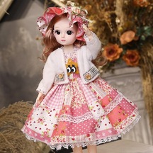 Yucama Yeni 30cm 1/6 Bjd Bebek Küçük Kız Sevimli Elbise 21 Çıkarılabilir Ortak Bebek Prenses Güzellik Makyaj Bebek Moda Elbise Diy Oyuncak Hediye Kız - D