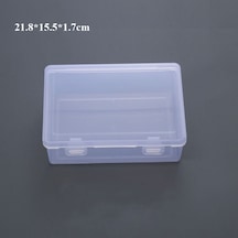 Kare Takı Boncuk Konteyner Plastik Küçük Öğeler Durumda Taşınabilir Saklama Kutusu Elektrikli El Aletleri Tutucu Şeffaf