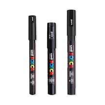 - Ultra İnce - İnce Boya Marker Kalem Seti - Pc-1mr, Pc-1m, Pc-3m - Siyah Mürekkep - 3'lü Paket Diğer