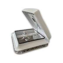 Obus Karavan Berhimi Tavan Havalandırma Heki 32x32 Cm Ledli & Fan Çok Renkli