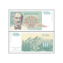 Yugoslavya 1994 Yılı 10 Dinar Kağıt Para Çil Unc Koleksiyon Para