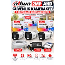 3'lü 2mp Ahd Full Color Renkli Gece Görüş Dış Kamera Seti