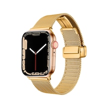 Kilifone -  Apple Uyumlu  Watch  7 41mm - Kordon Metal Kordon Krd-85