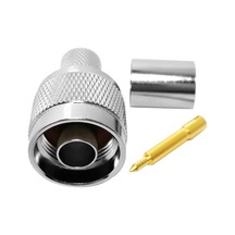 N Erkek Lmr400-Rg8 Sıkmalı Crimp Rf Konnektör Nm400C