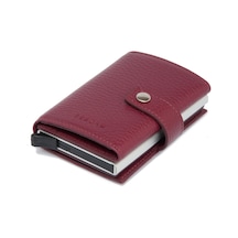 Tergan Bordo Deri Unisex Kredi Kartlık 00263M71