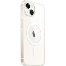 Newface - 286 - iPhone Uyumlu 14 Kılıf Magneticsafe Şeffaf Silikon - Novapazr - - Şeffaf