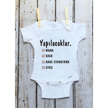 Tuğbababy Baby Baskılı Zıbın Kız Erkek (533427430) Beyaz