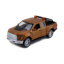 Metal Ford Ranger Pikap Çek Bırak Işıklı Kahverengi 12 Cm