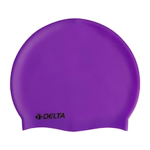 Delta Silikon Bone Deluxe Yüzücü Havuz ve Deniz Bonesi Düz Renk Koyu Mor