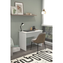 Mono Modern Çalışma Masası 90x60 Cm Bilgisayar Ve Ders Masası Ofis Ve Home Office Masa Beyaz