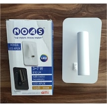Noas 3 7 Watt Anahtarlı Beyaz Kasa Gün Işığı Ronda Led Aplik Beyaz