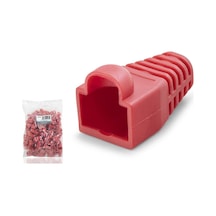Rj45 Konnektör Papuç 100 Lü Paket - Kırmızı Nd2430 Evimdeyokyok