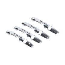 Honda Civic Krom Kapı Kolu Tk 2006-2011 4 Kapı Paslanmaz Çelik Yazılı
