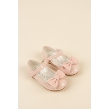 Gimer - Fiyonklu Pudra Kız Çocuk Ayakkabı - Eyl1506G Pudra