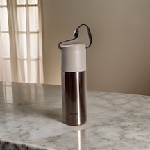 Stainless Steel Bardaklı Kayışlı 350 Ml Günlük, Şık, Modern, Hediyelik Termos Bronz Diğer