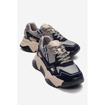 Fleur Lacivert Süet Kadın Sneaker Lacivert