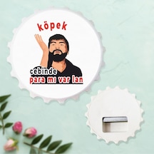 Cebinde Para Mı Var Lan Köpek Tasarımlı Kapak Şekilli Açacak Magnet