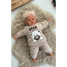 Unisex Kışlık Bebek Takımları Çocuk Giyim Bebek Kıyafeti Çocuk Kostümü Welsoft Takım Welsoft Peluş 001