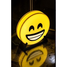 Gülen Surat Emoji Tasarımlı Dekoratif Aydınlatma Çok Renkli