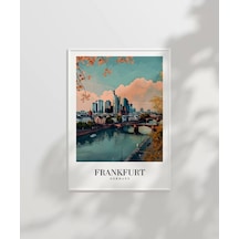 Çerçevesiz Poster Frankfurt Vintage