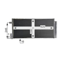 Fiat Punto Klima Radyatoru 1.3 Multijet 2012-2013 Mahle Ac505001s