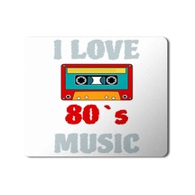 I Love 80s Music 80ler Müziğini Seviyorum Baskılı Mouse Pad Mousepad.jpg
