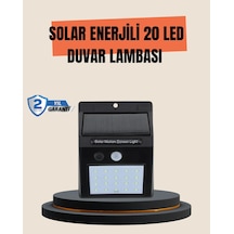 4 Modlu Solar Led Bahçe Ve Garaj Lambası Siyah