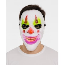 Delirten Gülüş Psikopat Palyaço Temalı Joker Maskesi 2 Yaş Mavi