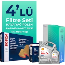 Bosch Lancia Delta 1.6 Dizel Filtre Bakım Seti Shell Motor Yağlı (2008-2014) 4 Lü