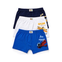 Öts Erkek Çocuk 3 Lü Pamuklu Boxer Baskılı Günlük Klasik Model 7254-3 Renkli