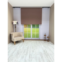 Donatti Stor Perde İthal Mat Polyester Koyu Kahve P1620 Koyu Kahverengi