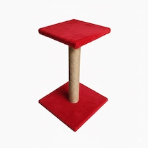 Brt Pet Platform Kedi Tırmalama Tahtası - 52cm - Kırmızı