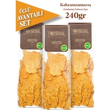 Toprak Doğal Fırınlanmış Tarhana Cips Avantajlı Set 3 x 80 G