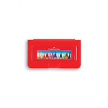 Faber-Castell Altıgen Pastel Boya, 12 Renk, Plastik Kutu, Yumuşak ve Canlı Renkler, Rahat Kullanım,Etkili Uygulama