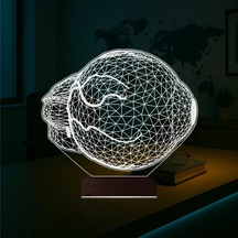 Luvivia Göz Doktoru Hediye 3d Lamba - Masa Gece Lambası Şeffaf