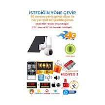 Alpsmart Solar Panelli, Güneş Enerjili, Sım Kartlı 4g, 4mp 128gb Ptz Güvenlik Kamerası Hareket Algılamalı Alpsmart Solar Panelli, Güneş Enerjili, Sım Kartlı 4g, 4mp 128gb Ptz Güvenlik Kamerası Hareket Algılamalı
