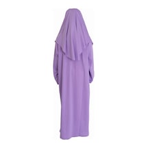 Lila Fermuarsız Namaz Elbisesi Lila