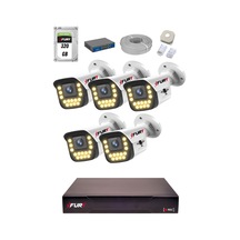 Fury 15 Warm Led Ip Güvenlik Kamera Seti 5 Kameralı Sesli 4mp Gece Renkli Su Geçirmez 1403s 320gb