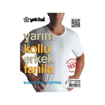 3'Lü Yıldız 01 Erkek Süprem Bisiklet Yaka Pamuk Fanila