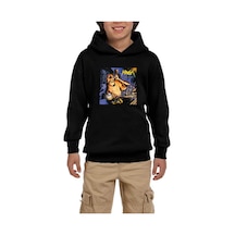 Zepplin Giyim Havok Time Is Up Siyah Çocuk Kapşonlu Sweatshirt