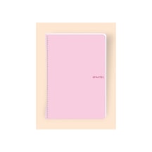 Kareli 16x22 Cm Pastel Renk Telli Defter Telli Beyaz 80 Sayfalı Plastik Kapak Pembe Çok Renkli