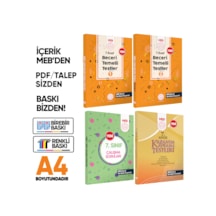 7.sınıf Meb Örnek Soru Bankası Ve Kazanım Kavrama Testleri 4lü Set Renkli Baskı Baskı Ücreti