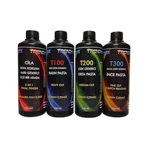 Trendwax 500ml Boya Koruma Seti Kalin, Orta Çizik Giderici Pasta,ince Pasta, Koruyucu Cila Wax