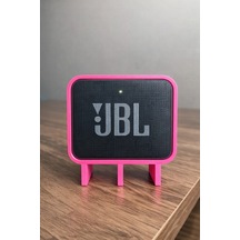 Go 3 Uyumlu Hoparlör Standı Masaüstü Yükseltici Mini Speaker Tutucu Pembe