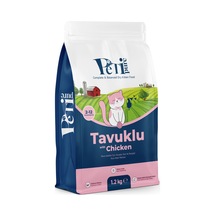 Petipure Tavuklu Kuru Yavru Kedi Maması 1,2 Kg - Besleyici Vitamin İlaveli Tam Ve Dengeli Mama